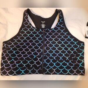 Torrid Black Mermaid Sports Bra